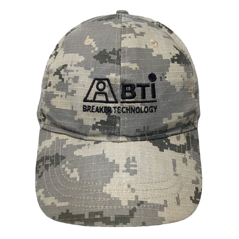 KC Caps Baseball Cap Gray One Size Digital Camo BTI Breaker Technology Hat